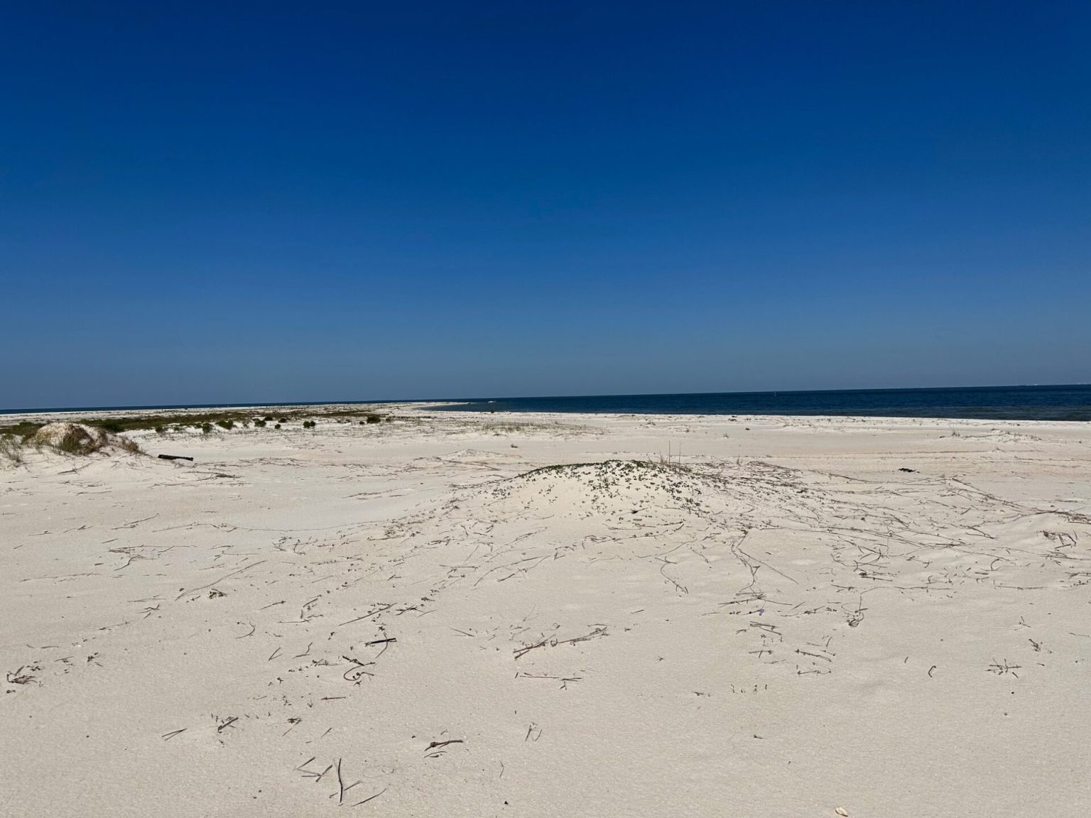 White sand beach on the South Mississippi